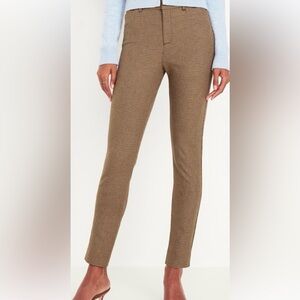 Old Navy NWT High-Waisted Pixie Skinny Pants, color Gold Houndstooth, size 16